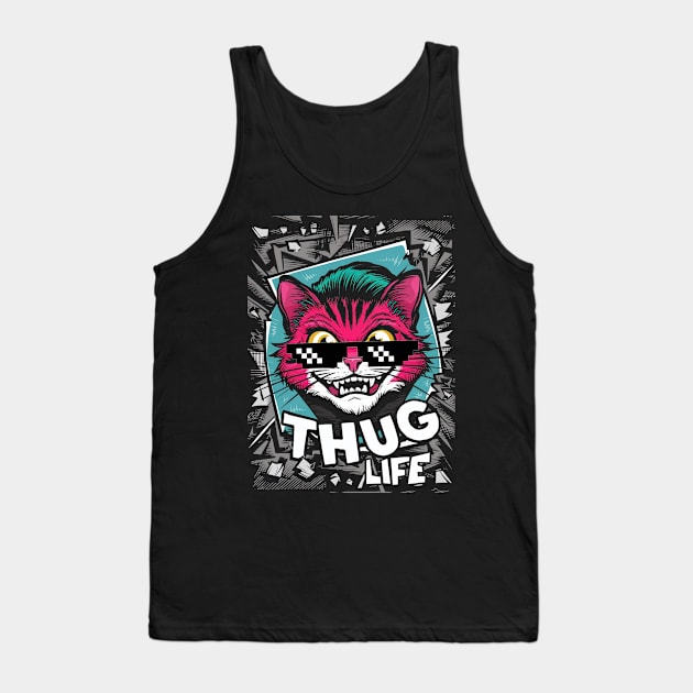 Cat Thug Life Tank Top by PetODesigns